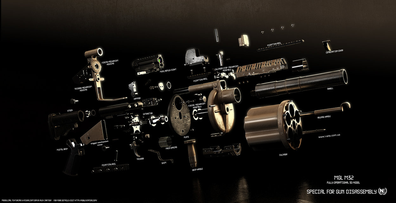 Illustration for article titled These weapons cutaways are so damn cool